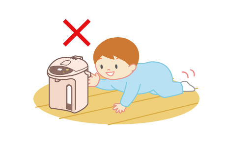可能會導致燙傷。此外也不要讓嬰幼兒舔食電線和插頭。