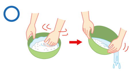 迅速地淘洗