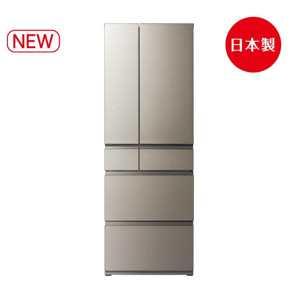 545L六門日系上質系列無邊框霧面鋼板電冰箱 NR-F552YT