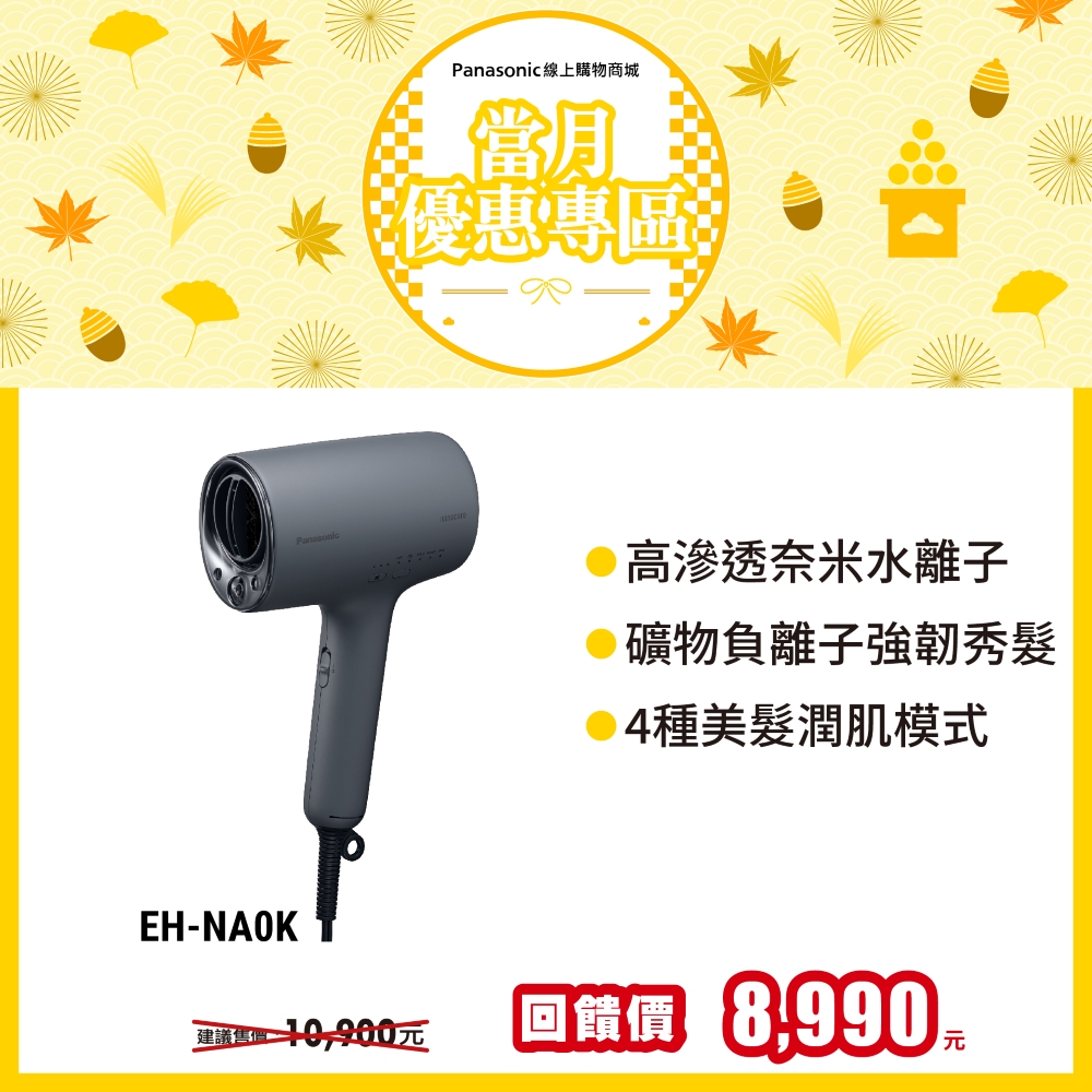 nanocare 奈米水離子吹風機 EH-NA0K